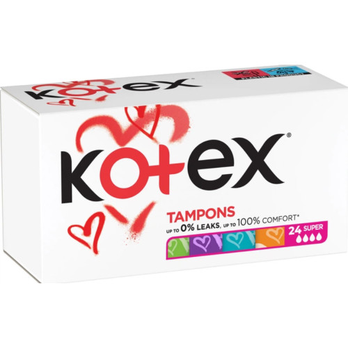 Гигиенические тампоны KOTEX Super, 24 шт